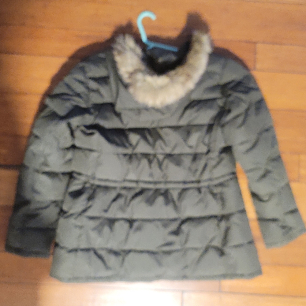Gap Olive Green Down Jacket - image 5